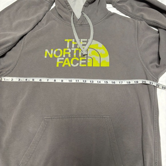 The North Face Gray Hoodie Pullover Mens M Logo Graphic Hooded Sweatshirt - Picture 6 of 7